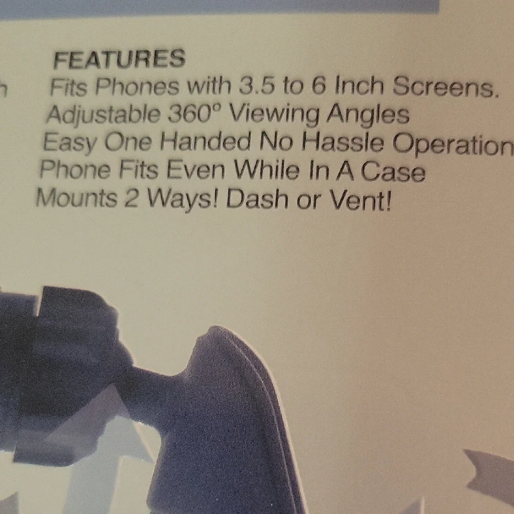 Theory Black Universal Phone Dash and Vent Mount